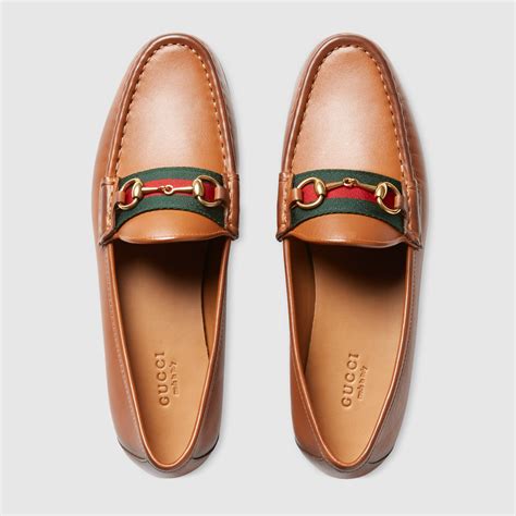 gucci loafers arden rose|Gucci Women's Leather Loafers with Web .